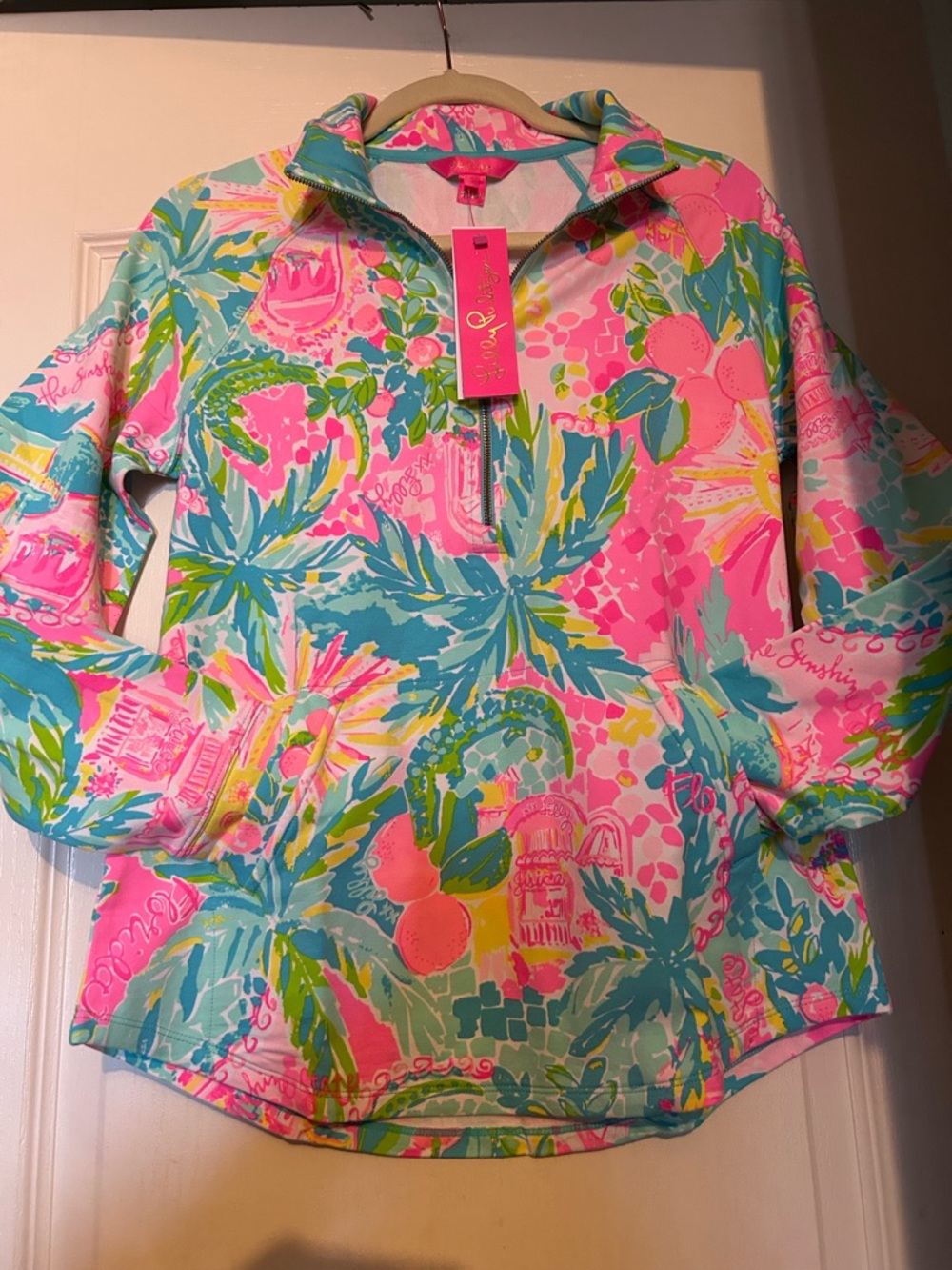 Lilly Pulitzer Skipper Popover Multi Sunshine State of Mind ☀️ Size small New
